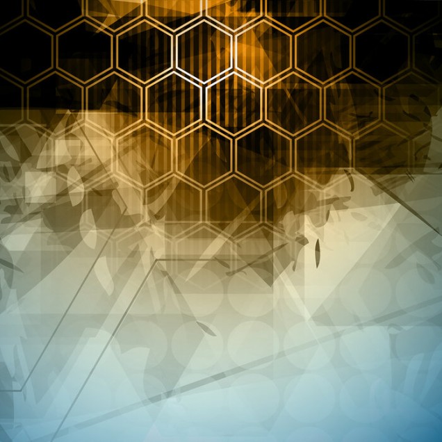 Abstract Hexagons Wallpaper