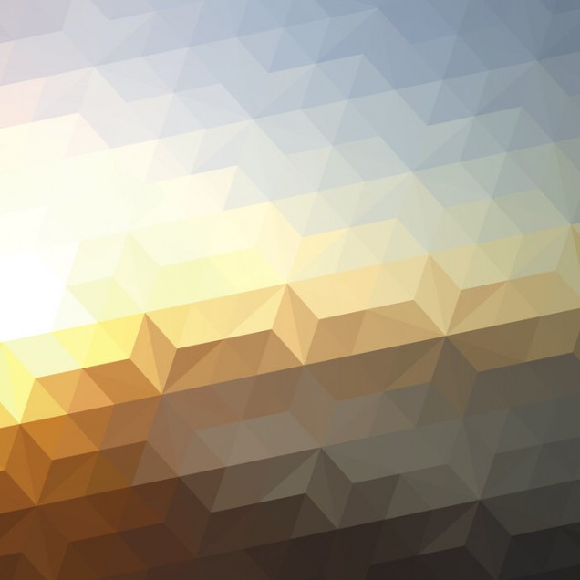 Tapet Abstract Sunset, Photowall, cu design geometric abstract, inspirat de culorile unui apus de soare.