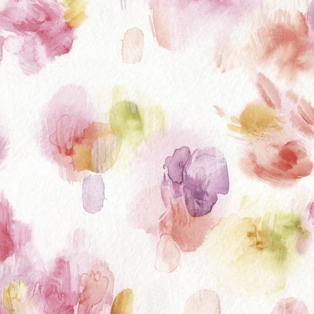 Tapet Watercolor Petals, cu design minimalist inspirat de pictura in acuarelă