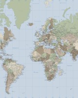 World Map Vintage, Photowall