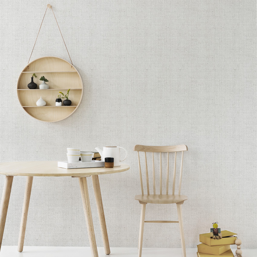 Tapet Linen Denim - bleumarin, textură fină, inspirată de materiale naturale.