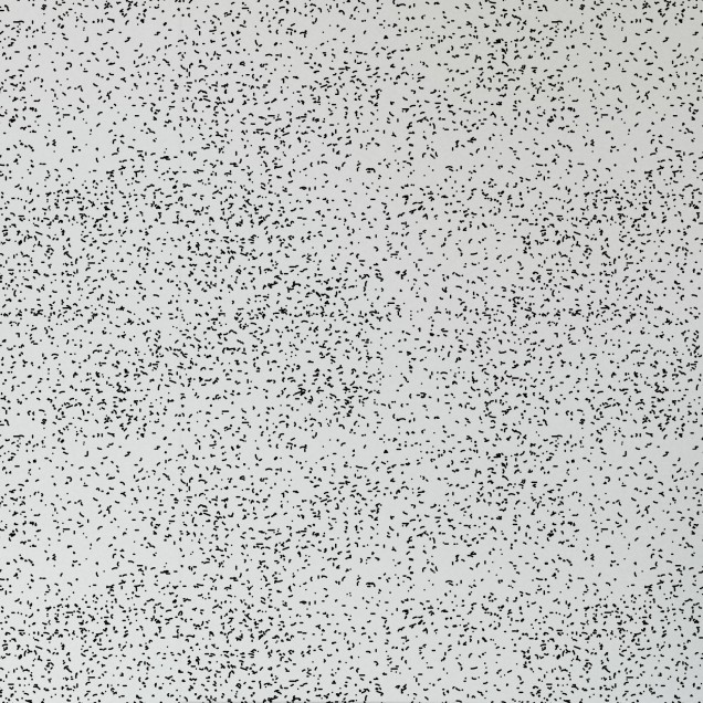 Tapet cu design minimalist Speckle Black, cu mici puncte negre pe un fond alb