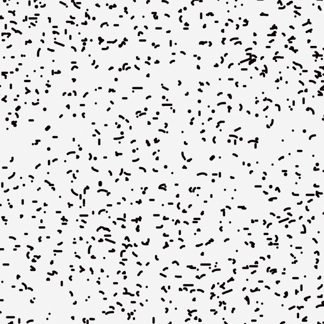Tapet cu design minimalist Speckle Black, cu mici puncte negre pe un fond alb