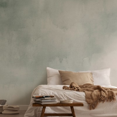 Tapet Watercolour Green - o variantă modernă și minimalistă de 