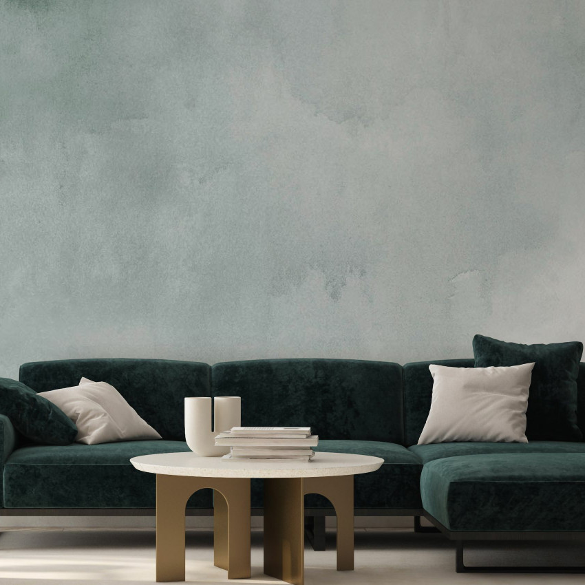 Tapet Watercolor, Grey, cu un design modern și elegant, cu un model abstract în nuanțe de gri.