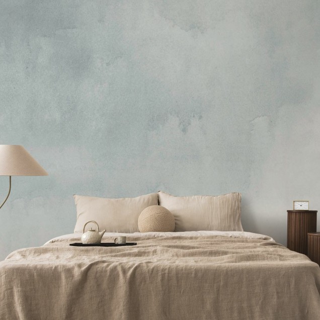Tapet Watercolor, Grey, cu un design modern și elegant, cu un model abstract în nuanțe de gri.