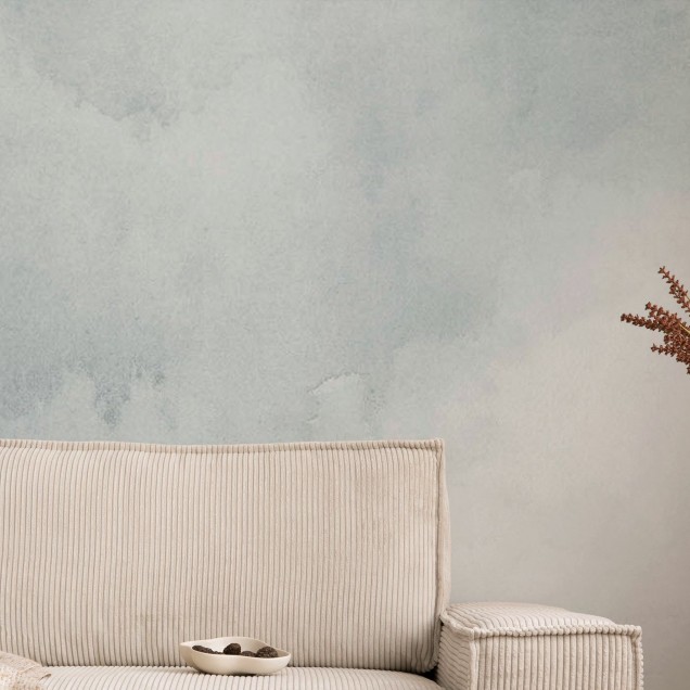 Tapet Watercolor, Grey, cu un design modern și elegant, cu un model abstract în nuanțe de gri.
