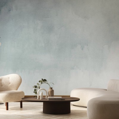 Tapet Watercolor, Grey, cu un design modern și elegant, cu un model abstract în nuanțe de gri.