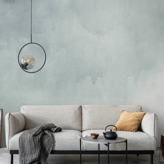 Tapet Watercolor, Grey, cu un design modern și elegant, cu un model abstract în nuanțe de gri.