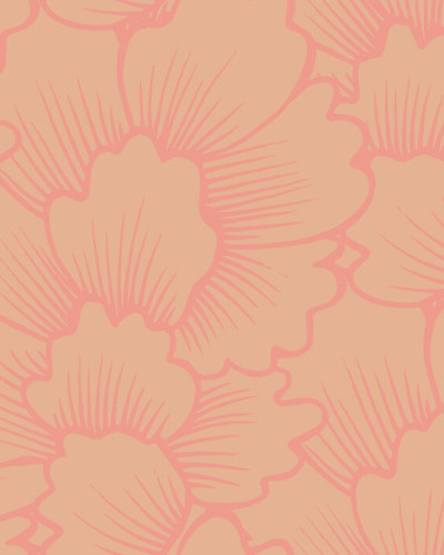 Mostly Coral Pink on Pink, Photowall