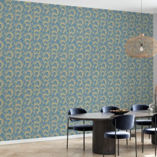 Fototapet Photowall PHW-e30188. Conține culorile: Albastru, Albastru Pastel, Fildeș, Albastru, Albastru Porumbel, Gri, Gri Pietricică, Roz, Roz Deschis