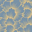 Fototapet Mostly Coral Yellow on Blue, Photowall