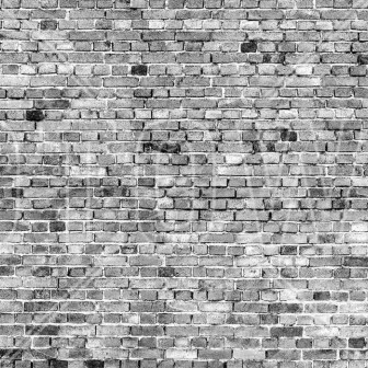 Fototapet Stockholm Brick Wall, Black and White, Photowall
