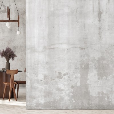Tapet cu aspect industrial modern, Weathered Concrete Wall, Light, cu textura autentică a betonului uzat, perfect pentru living, dormitor.