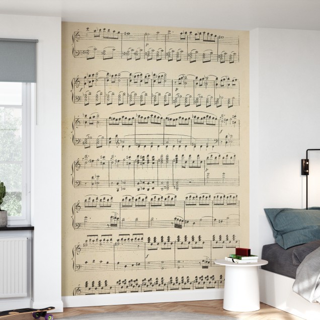 Tapet cu note muzicale, Musical Notes part 1.