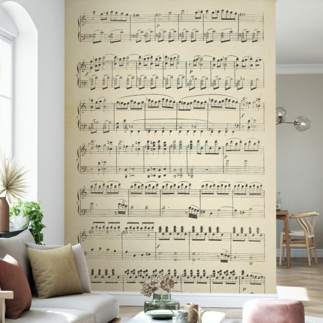 Tapet cu note muzicale, Musical Notes part 1.