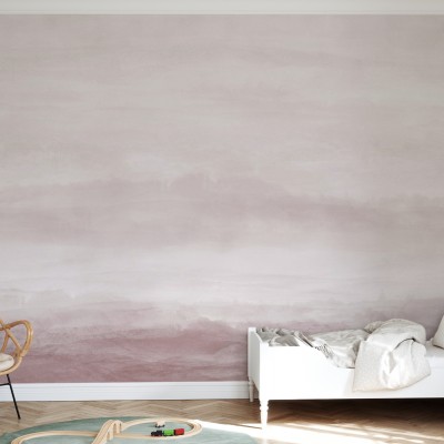 Tapet cu model delicat, in nuante pastelate de roz, pentru o atmosfera linistitoare si romantica. Ideal pentru dormitoare, sufragerii sau camere de copii.