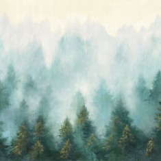 Fototapet Misty Forest, Personalizat, Photowall