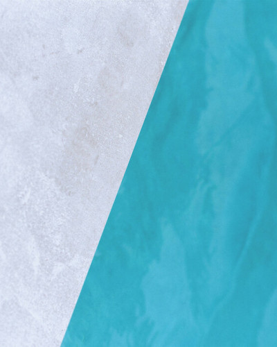 Tapet Poolside cu design minimalist, gri și turcoaz