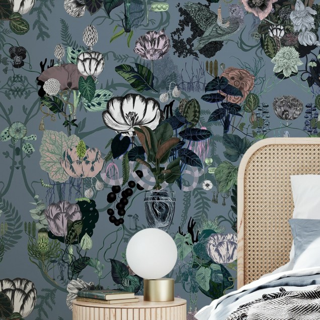 Tapet floral Oh the Tulips, cu flori delicate in tonuri pastelate