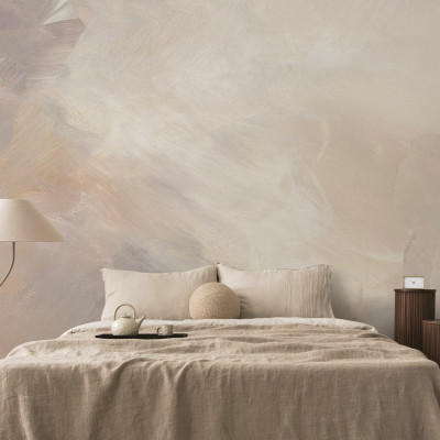 Fototapet cu design abstract în nuanțe blush
