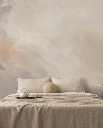 Fototapet cu design abstract în nuanțe blush