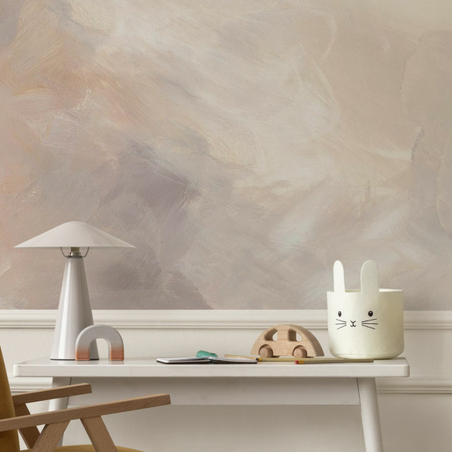 Fototapet cu design abstract în nuanțe blush