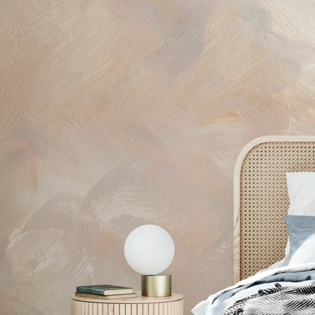 Fototapet cu design abstract în nuanțe blush