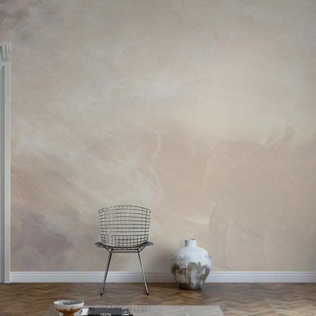 Fototapet cu design abstract în nuanțe blush