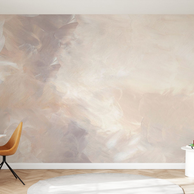 Fototapet cu design abstract în nuanțe blush