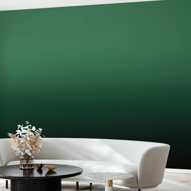 Tapet verde cu gradient delicat, perfect pentru a crea o atmosferă relaxantă și elegantă.