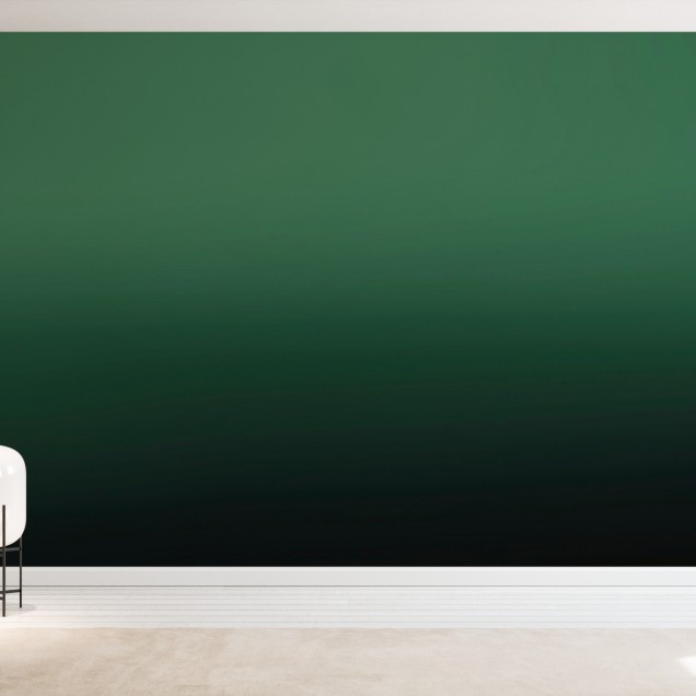 Tapet verde cu gradient delicat, perfect pentru a crea o atmosferă relaxantă și elegantă.