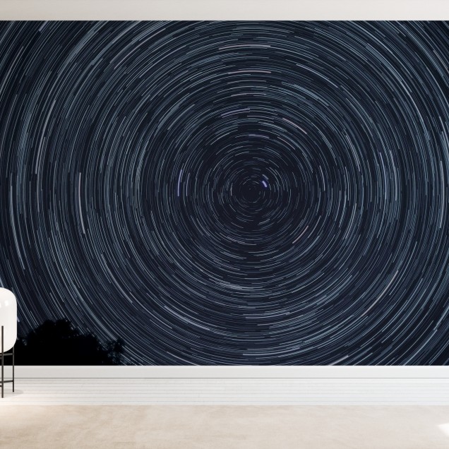 Tapet cu stele rotative, Space, Photowall, decor interior