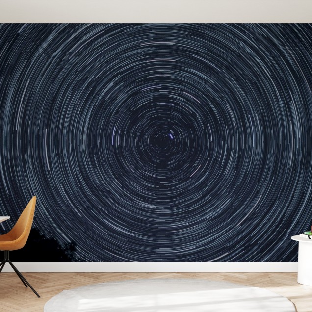 Tapet cu stele rotative, Space, Photowall, decor interior