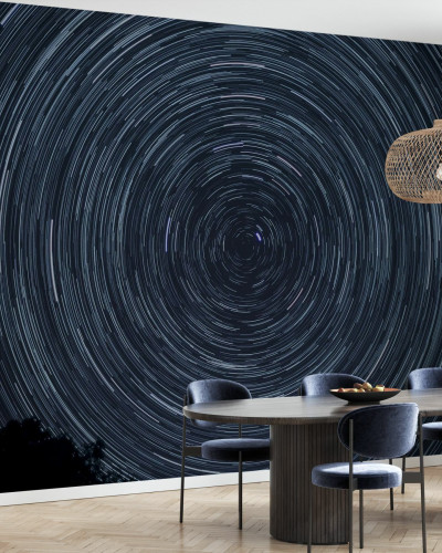 Tapet cu stele rotative, Space, Photowall, decor interior