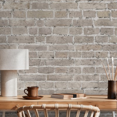 Tapet cu perete de cărămidă, design industrial elegant