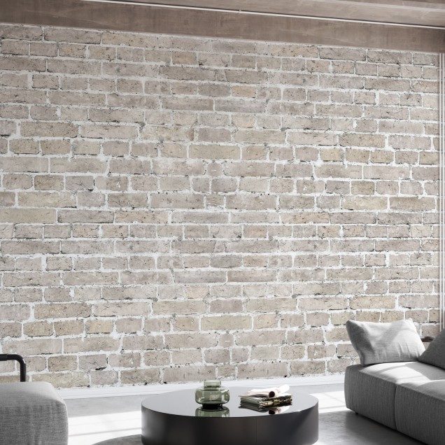 Tapet cu perete de cărămidă, design industrial elegant