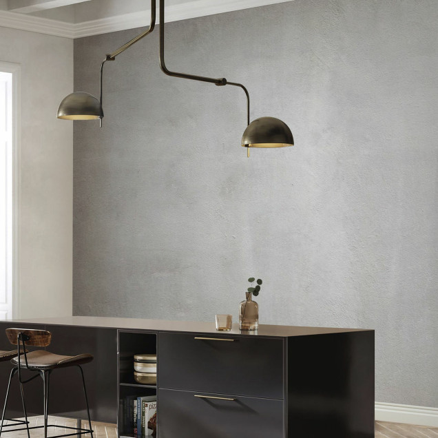 Fototapet cu textură gri în living modern