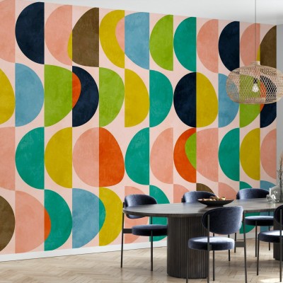Fototapet Circles Mid Century