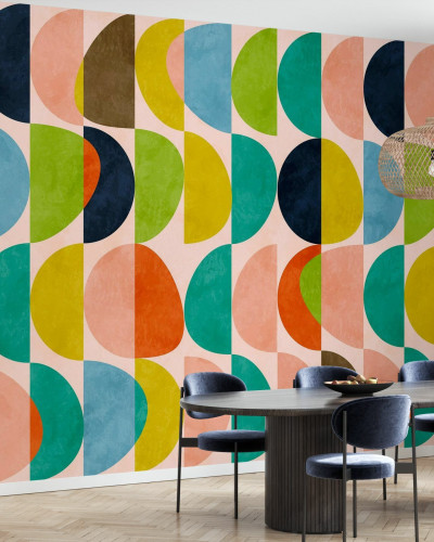 Fototapet Circles Mid Century