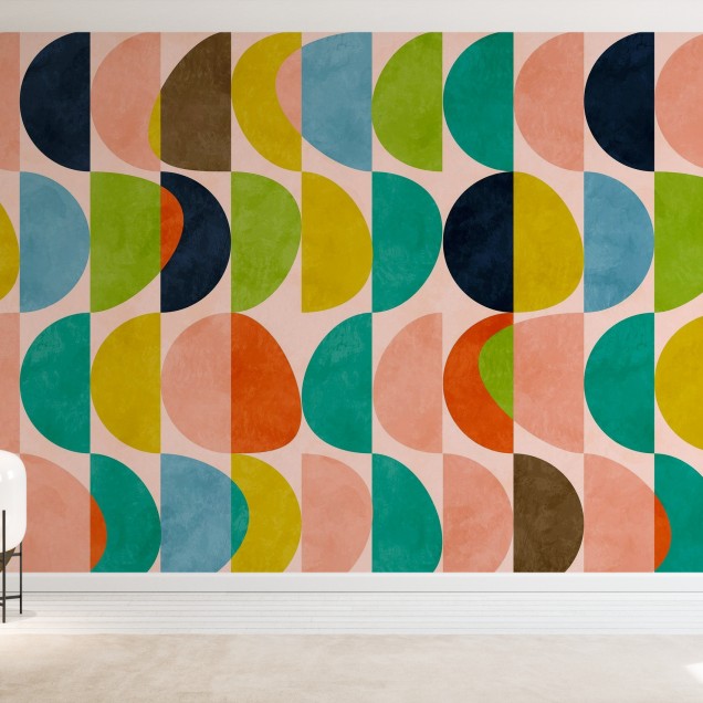 Fototapet Circles Mid Century