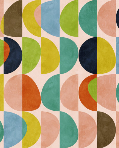 Fototapet Circles Mid Century