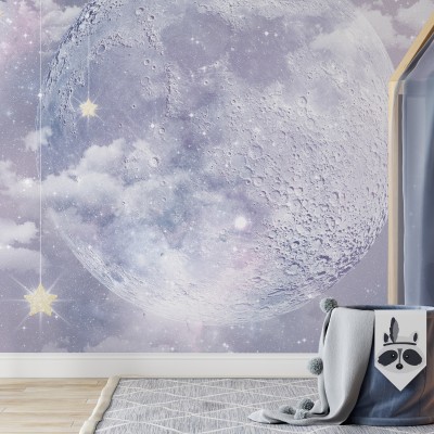 Tapet Moon with Stars