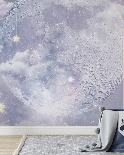 Tapet Moon with Stars