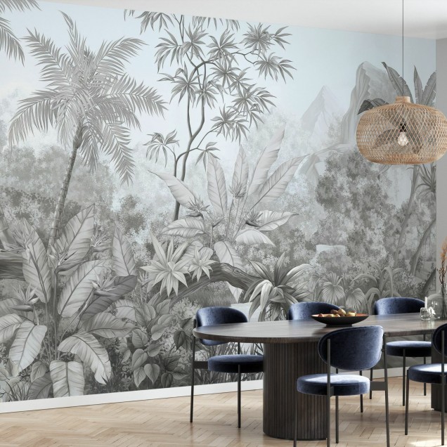 Tapet cu design tropical - 