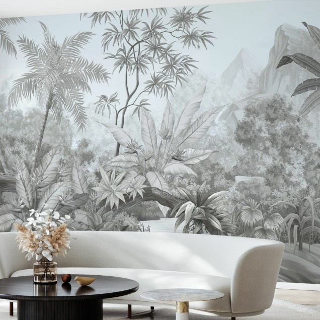 Tapet cu design tropical - 