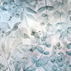 Fototapet Misty Green Leafs, personalizat, Photowall