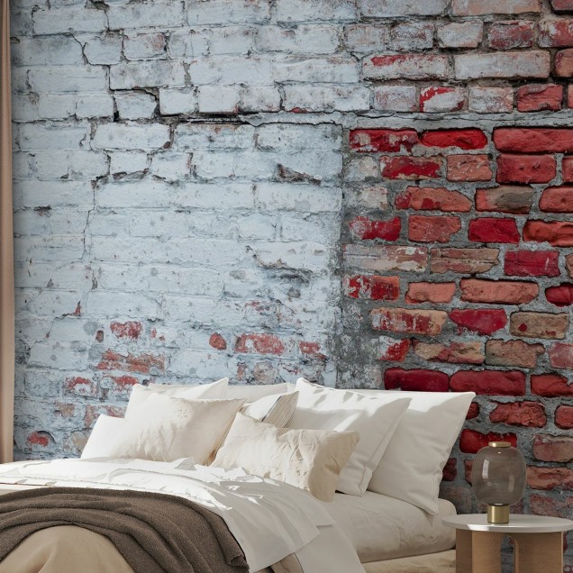 Tapet foto Brick Wall cu aspect de cărămidă roșie