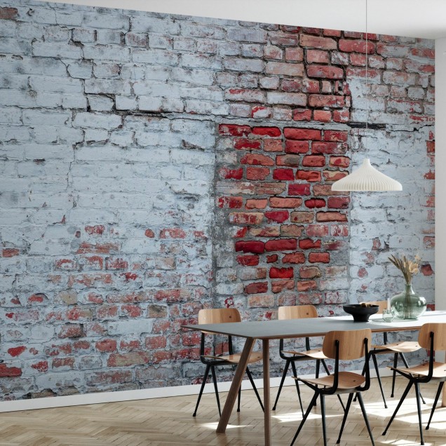 Tapet foto Brick Wall cu aspect de cărămidă roșie
