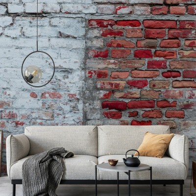 Tapet foto Brick Wall cu aspect de cărămidă roșie